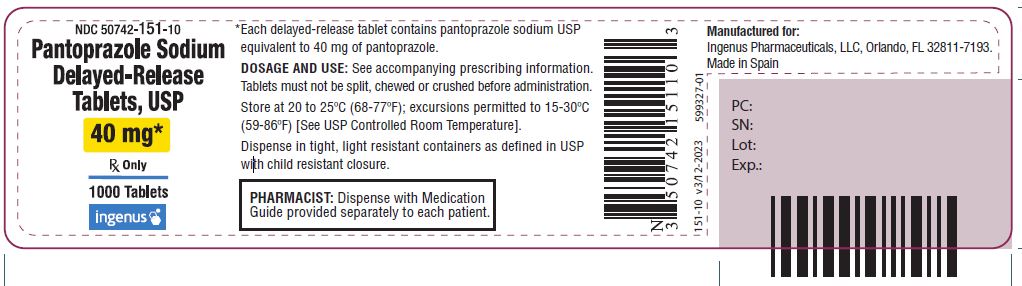 Pantoprazole sodium delayed-release tablets USP, 40 mg - 1000 pack
