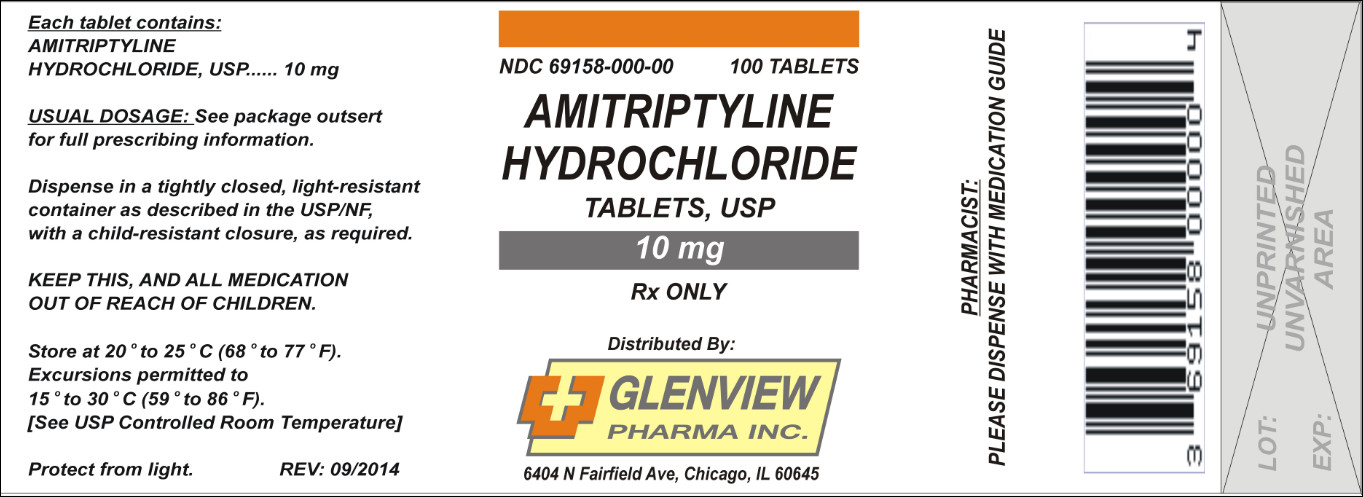 AMITRIPTYLINE-10 mg Label