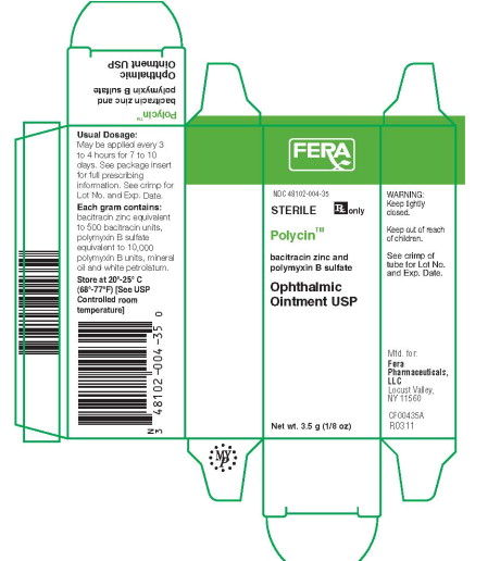 Fera Pharmaceuticals Polycin Carton Label