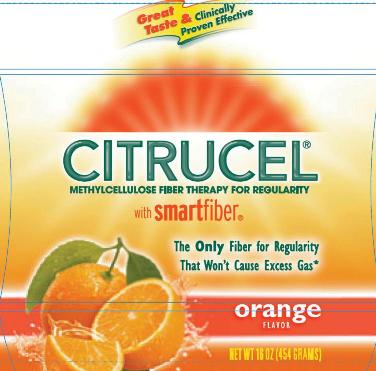 Citrucel Orange Flavor Label