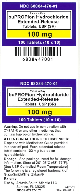 Bupropion HCl ER-SR - 100 mg