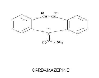 Chemical Structure - Carbamazapine XR
