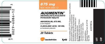 AUGMENTIN 875mg Tablet Label