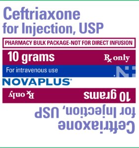 Ceftriaxone 10 grams Label