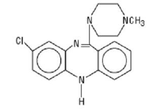 Clozapine Structural Formula