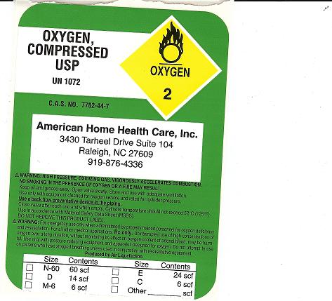 Oxygen Cylinder Label Image