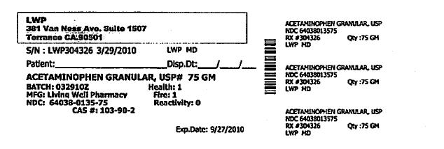 Acetaminophen.Granular.USP.label