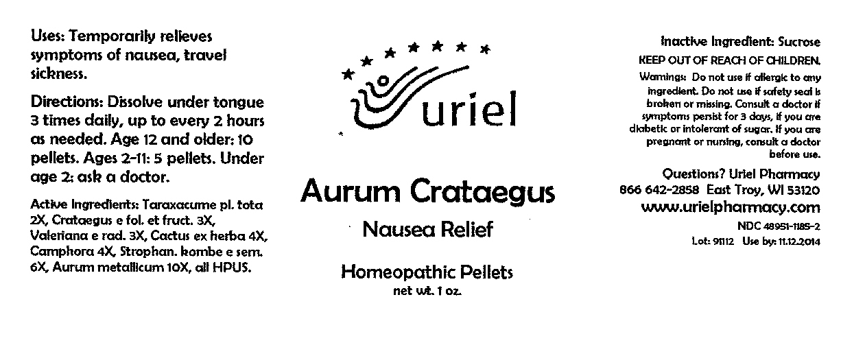 aurum crataegus pellets bottle label