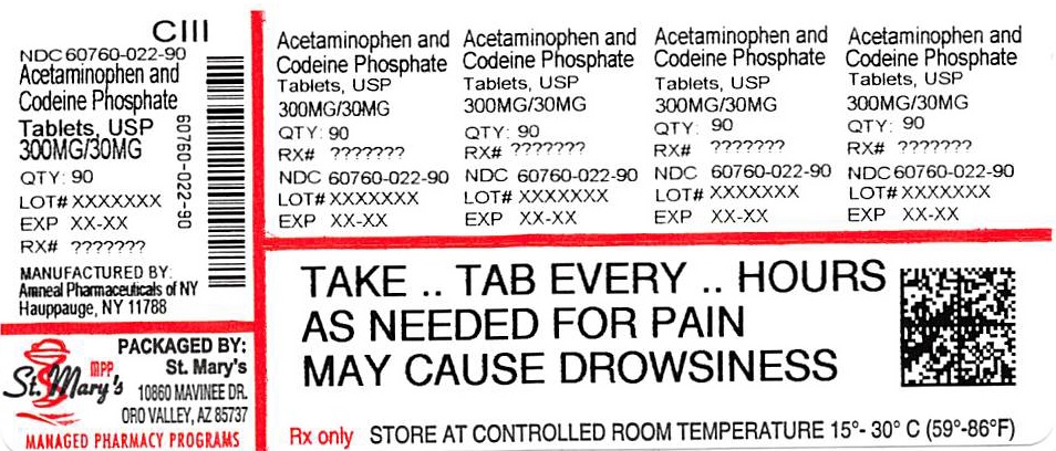 Acetaminophen and Codeine Label
