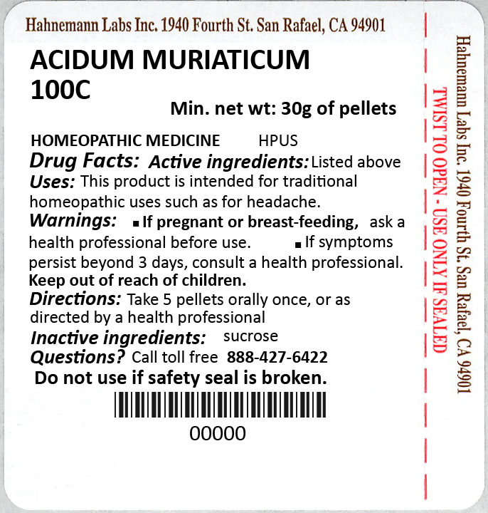 Acidum Muriaticum 100C 30g