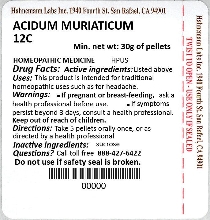 Acidum Muriaticum 12C 30g