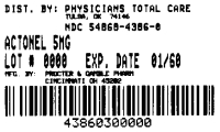 image of Actonel package label 5 mg