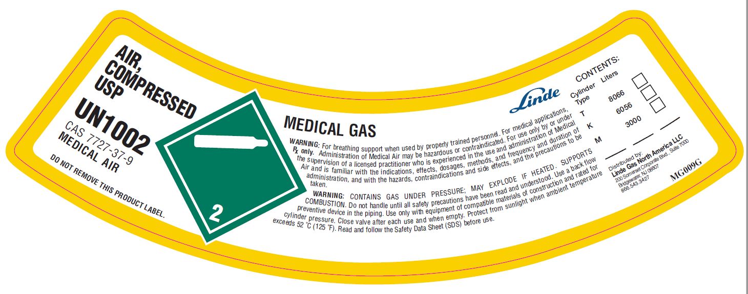 Medical Air USP Shoulder Label