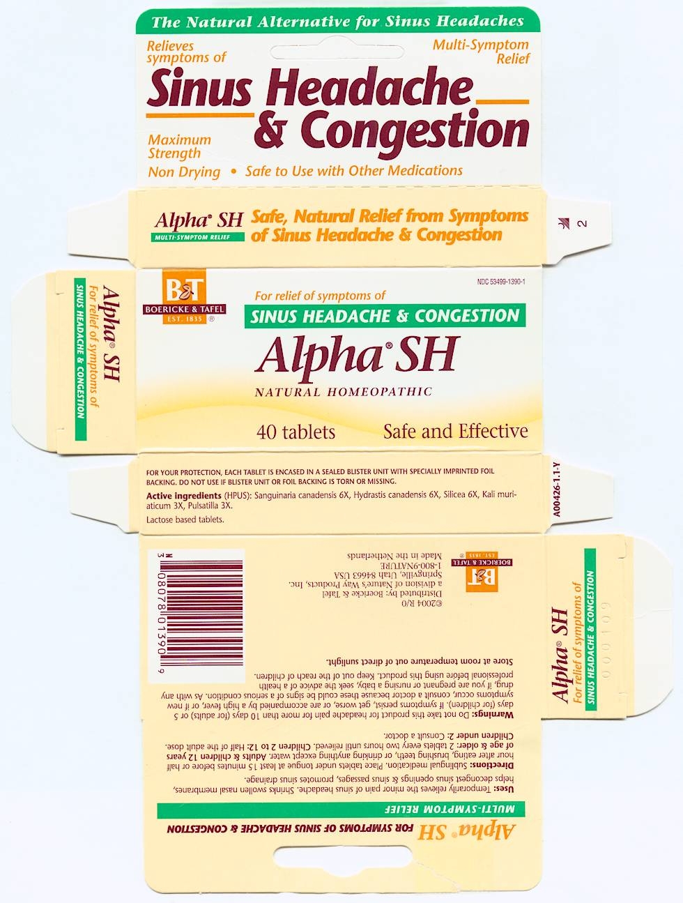 Alpha SH 21801390 Carton