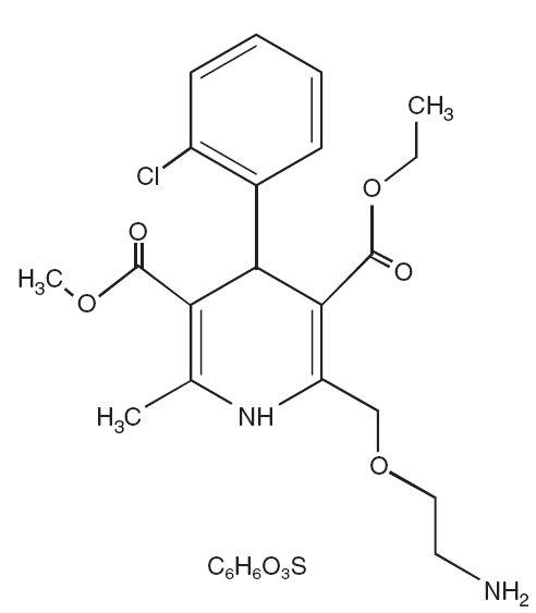 Amlodipine Besylate Structural Formula