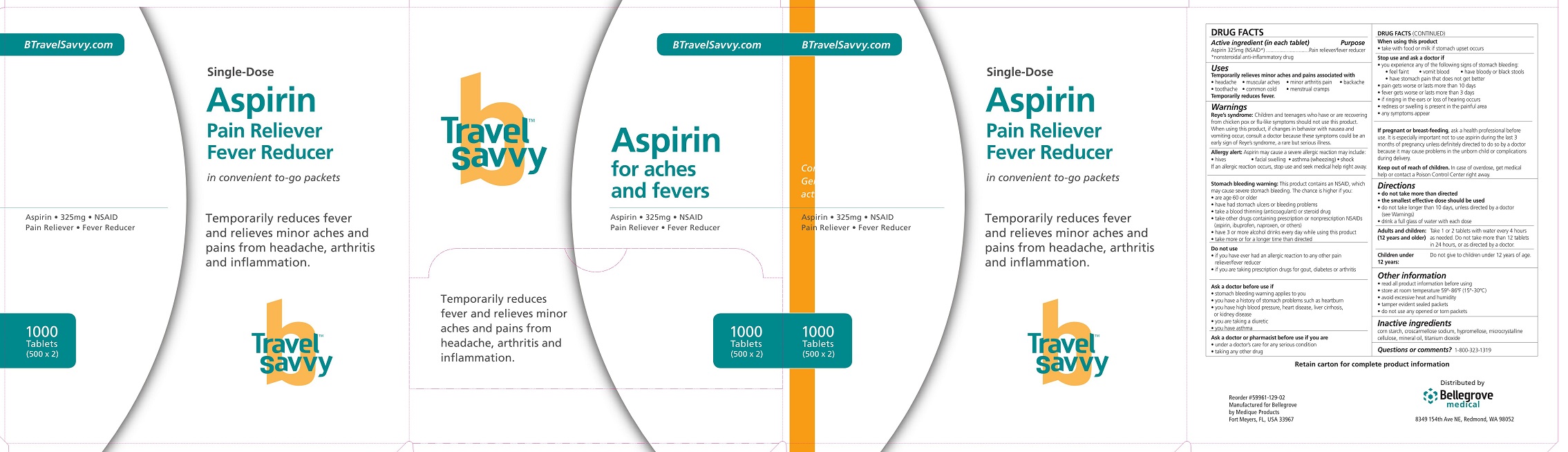 Bellegrove Aspirin Label