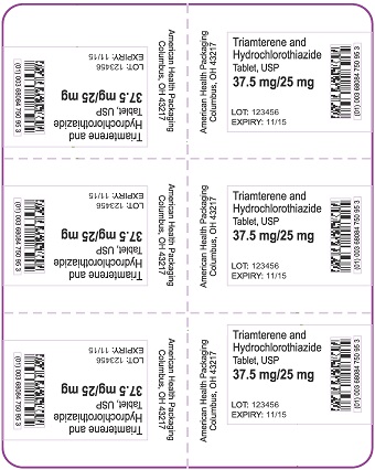 37.5 mg/25 mg Triamterene and Hydrochlorothiazide Tablet Blister