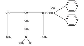 Structural formula for Clidinium bromide