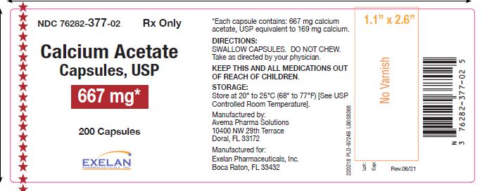 Calcium Acetate Carton Label