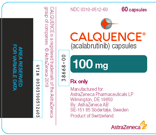 Calquence 100 mg bottle label