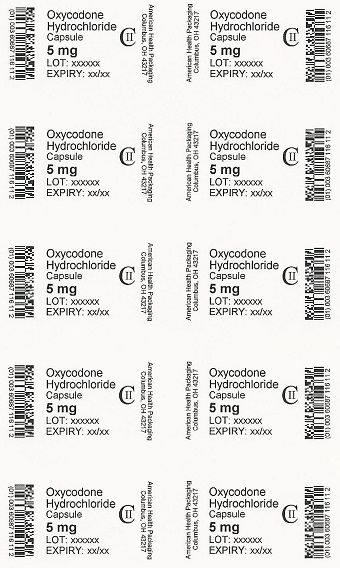 5 mg Oxycodone HCl Capsule Blister