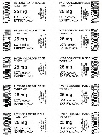 25 mg Hydrochlorothiazide Tablets Blister