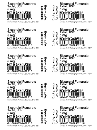 Bisoprolol Fumarate Blister 5 mg Card Print