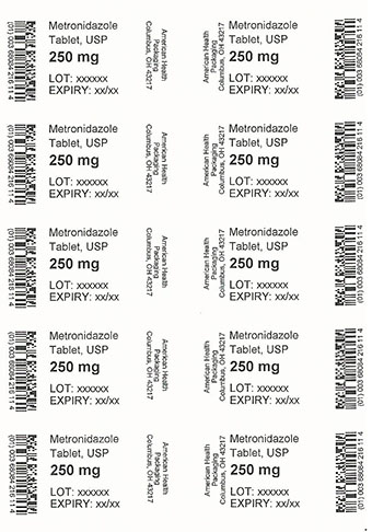 250 mg Metronidazole Tablet Blister