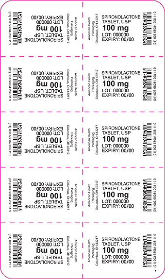 Spironolactone Tablets USP 100 mg Card Print