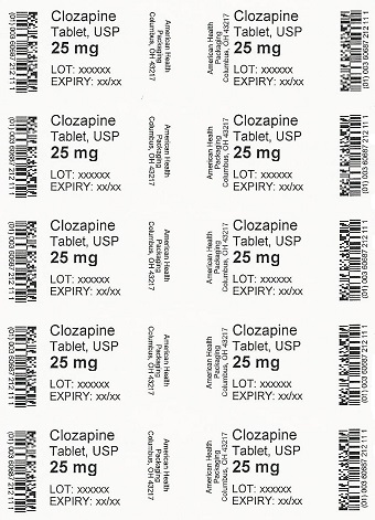25 mg Clozapine Tablet Blister