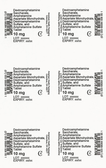 10 mg Mixed Salts of a Single Entity Amphetamine Product Blister