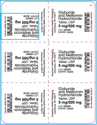5 mg/500 mg Glyburide/Metformin HCl Tablet Blister