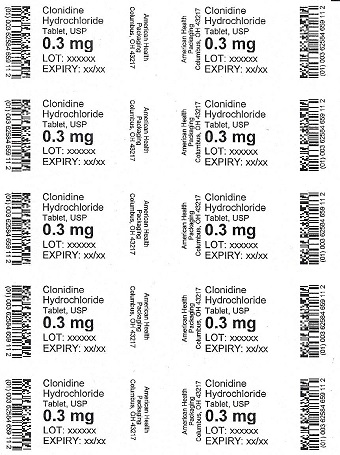 0.3 mg Clonidine Hydrochloride Blister