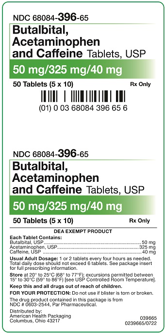 Butalbital Acetaminophen and Caffeine Tablets Carton