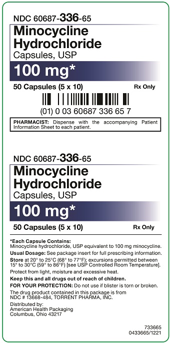 100 mg Minocycline HCI Capsules Carton