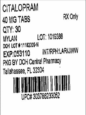 Citalopram Tablets 40 mg Bottles