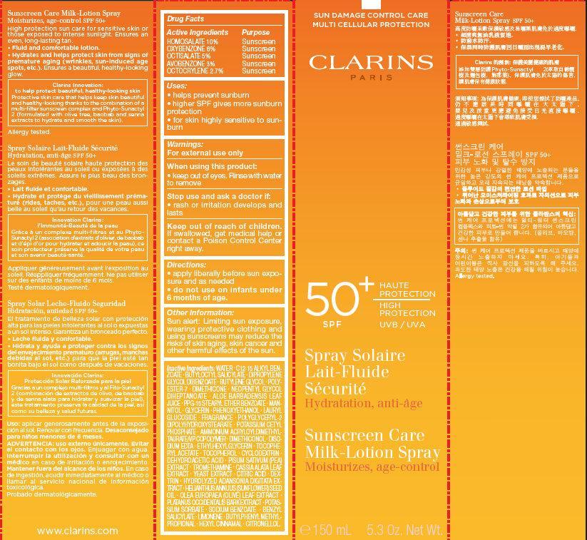 Clarins 50-SPF High Protection Milk-Lotion Spray Outer