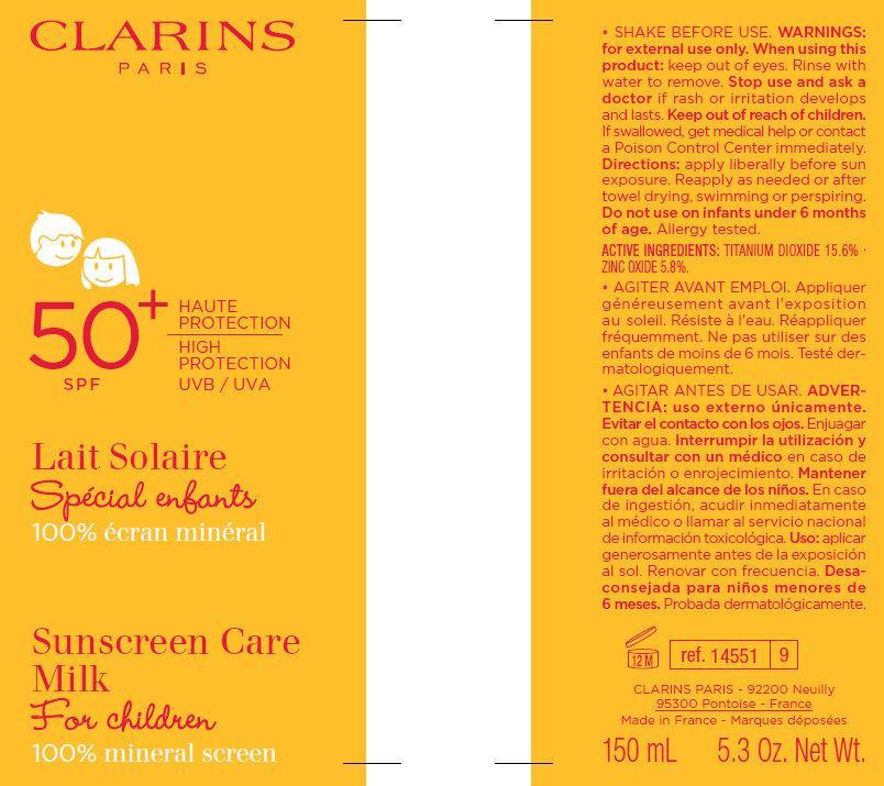Clarins 50 SPF High Protection Inner Label