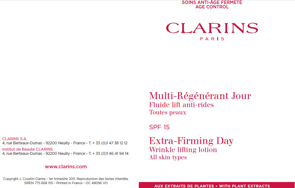Clarins Extra-Firming Day Wrinkle Insert 1