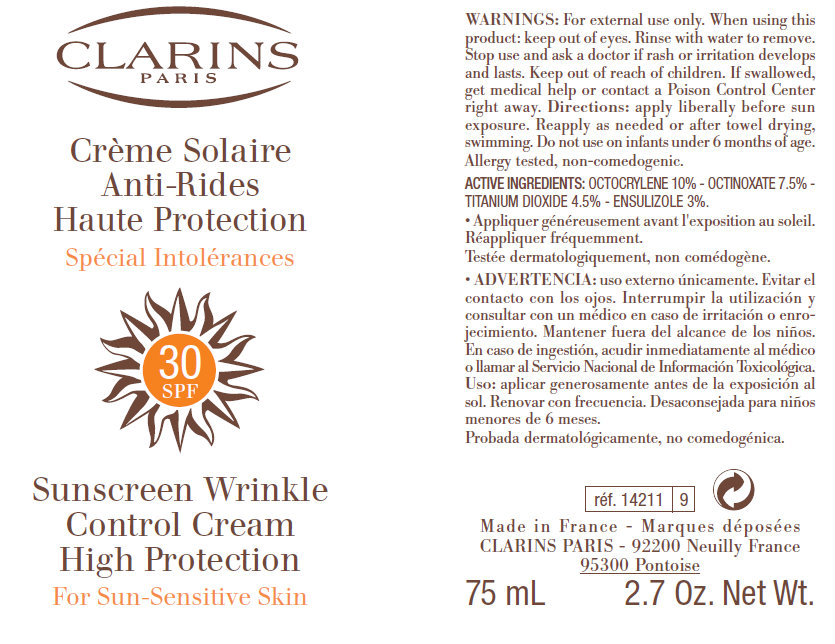 Clarins Sunscreen Wrinkle Control Cream Inner
