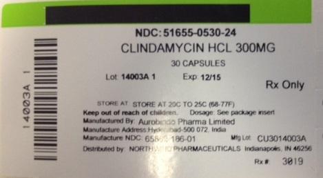 Clindamycin HCL 51655-530