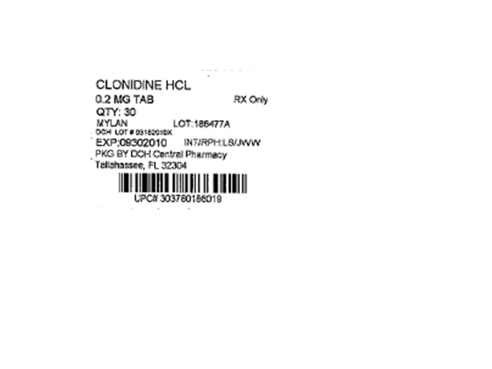 Clonidine Hydrochloride Tablets 0.2 mg Bottles