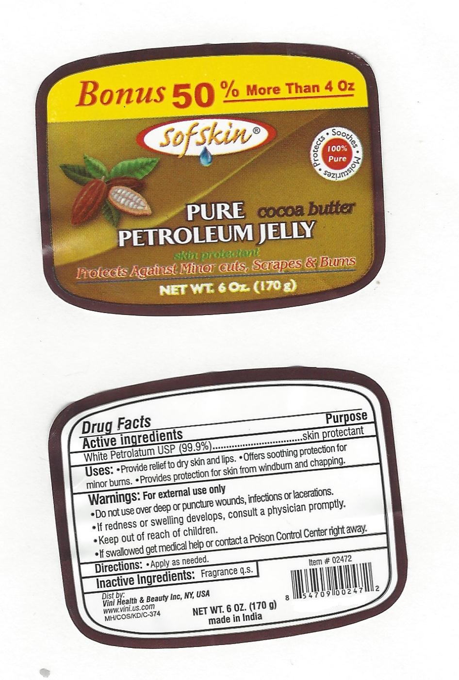 Cocoa Pet Jelly 6 Oz