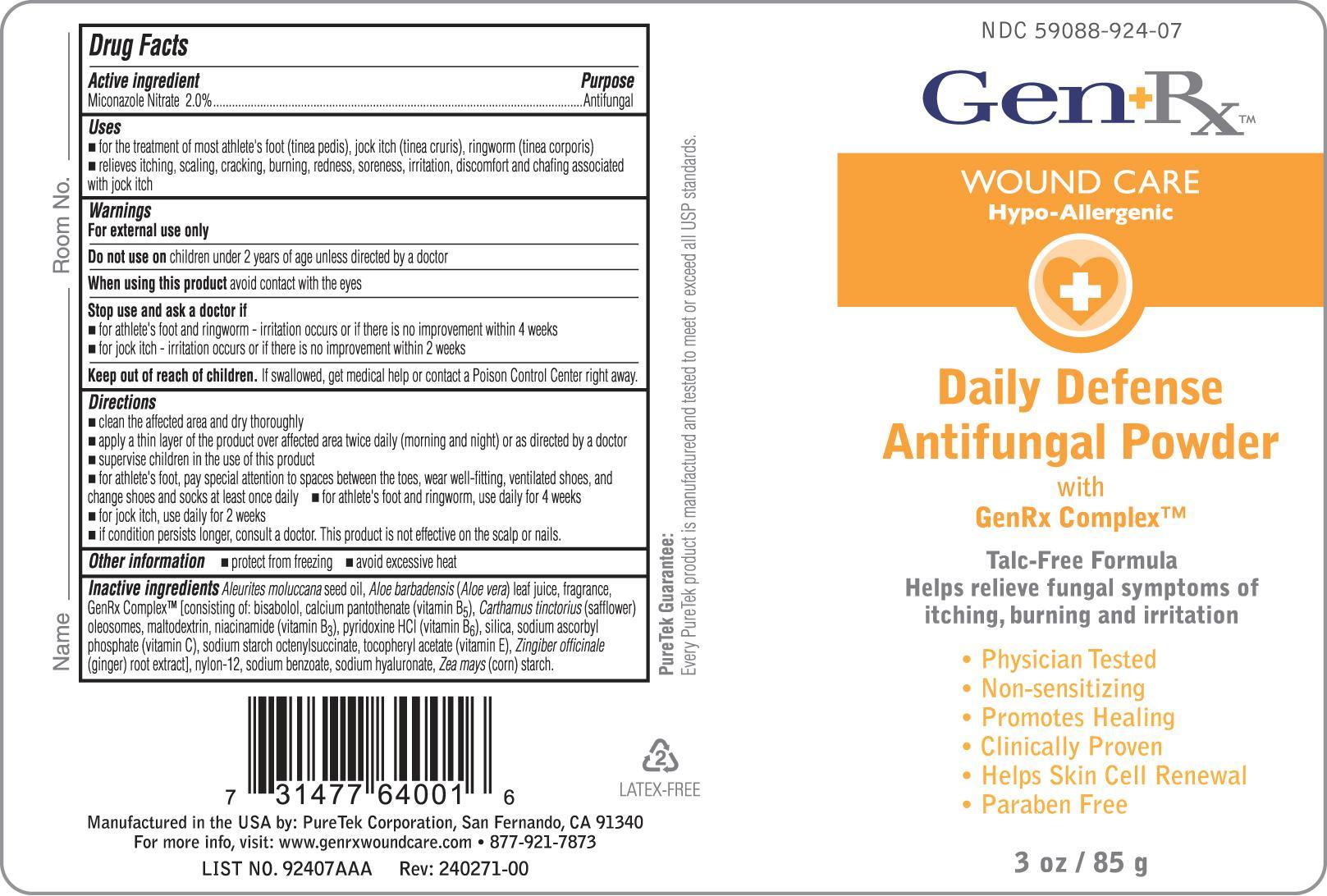 GenRx Daily Defense Antifungal Powder 3 oz image