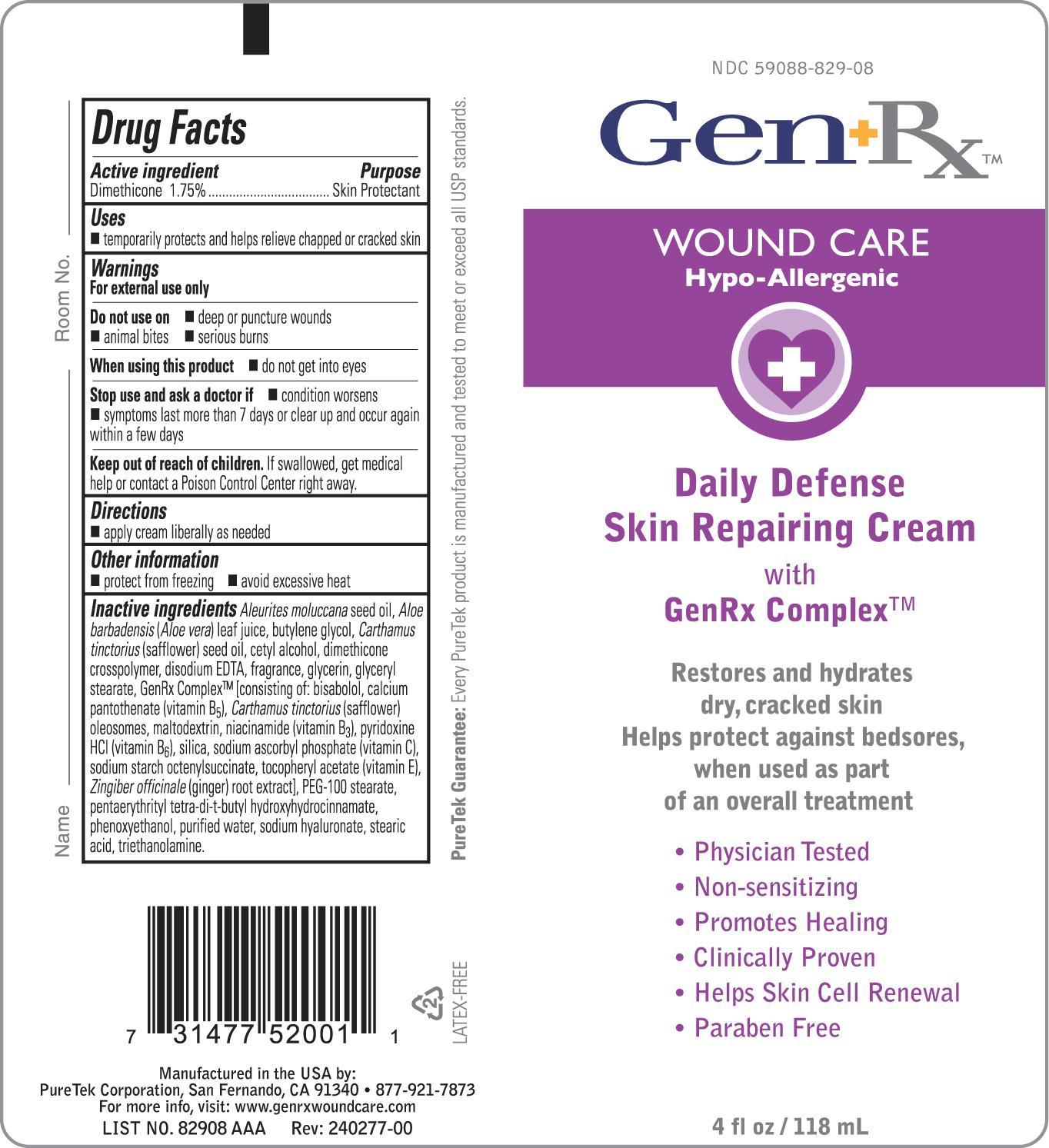 GenRx Daily Defense Skin Repairing Cream 4 oz image