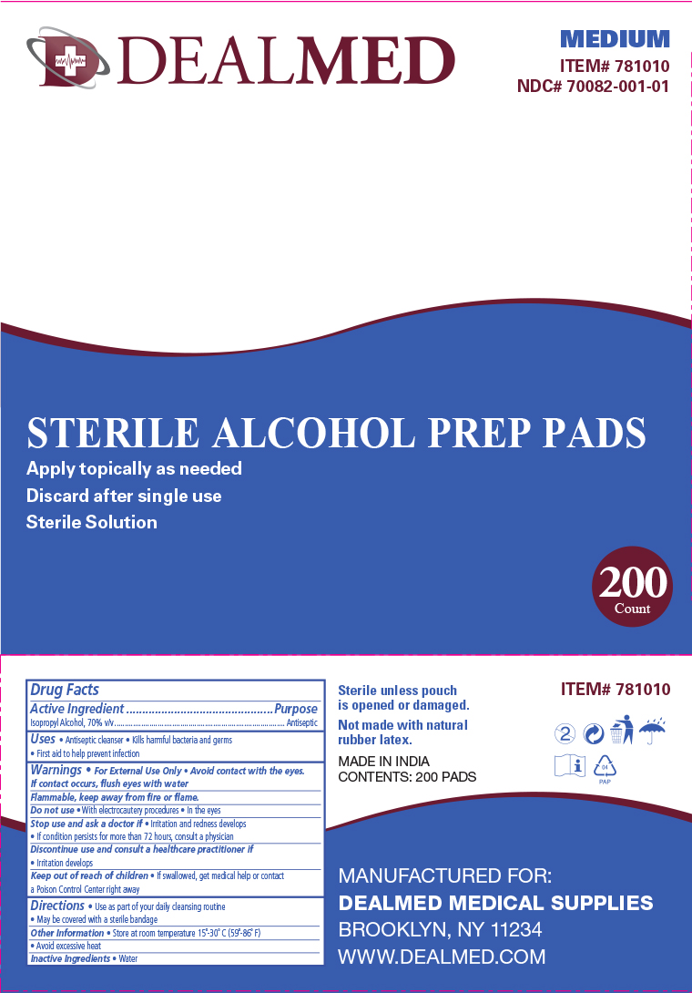 Dealmed Alcohol Prep pad