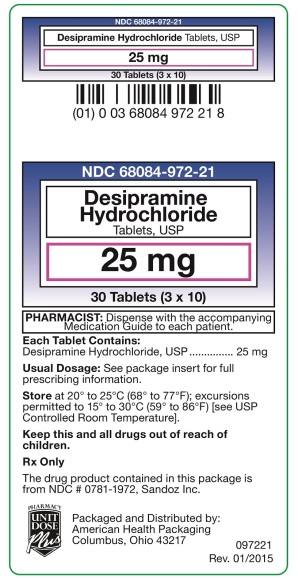Desipramine HCl Tablets, USP 25mg