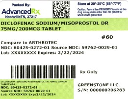 Diclofenac Sodium-Misoprostol DR #60