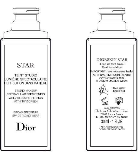 Dior Skin Star Bottle Label