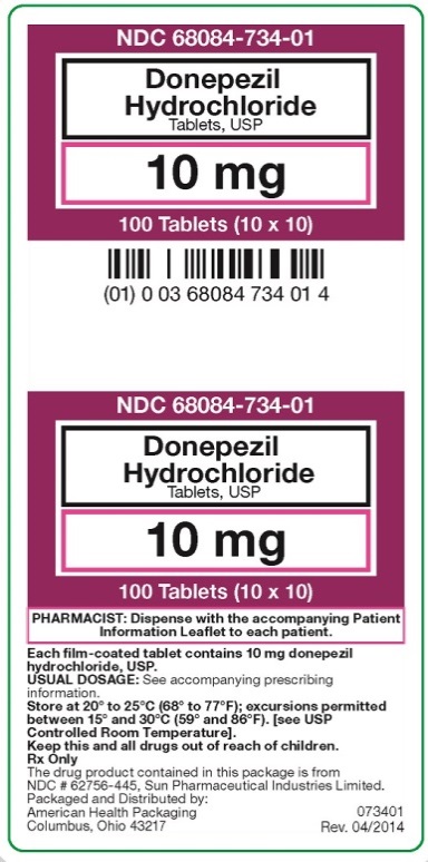 Donepezil Hydrochloride Tablets, USP 10mg Label